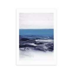 East End Prints Watercolor Landscape Blue Print