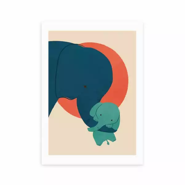 East End Prints Baby Elephant Print 1 East End Prints Baby Elephant Print