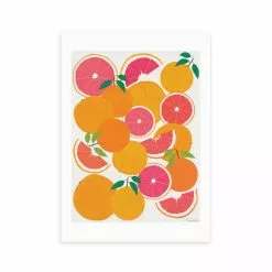 East End Prints Grapefruit Harvest Print