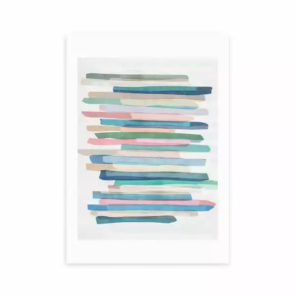 East End Prints Pastel Stripes Print 1 East End Prints Pastel Stripes Print