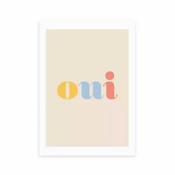 East End Prints Oui Print 1 East End Prints Oui Print