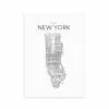 East End Prints City Map New York Print