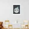 East End Prints Cute Moon Print